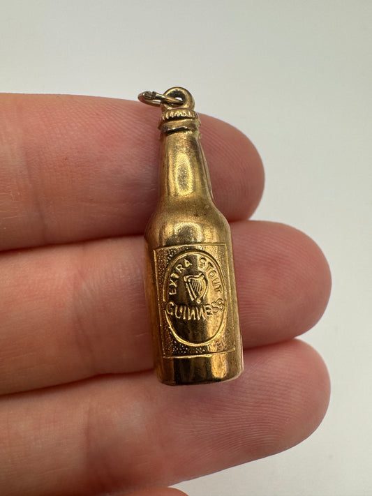 9ct gold Guinness bottle charm