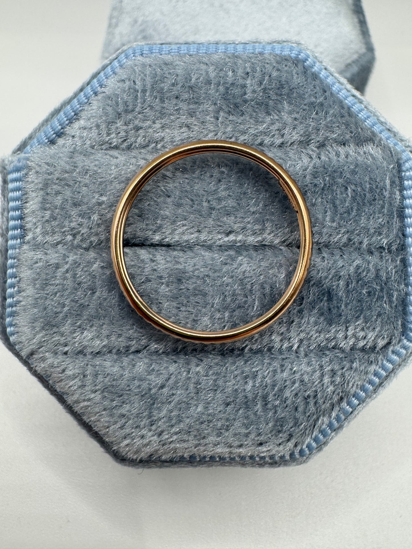 9ct rose gold band
