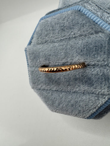 9ct rose gold band