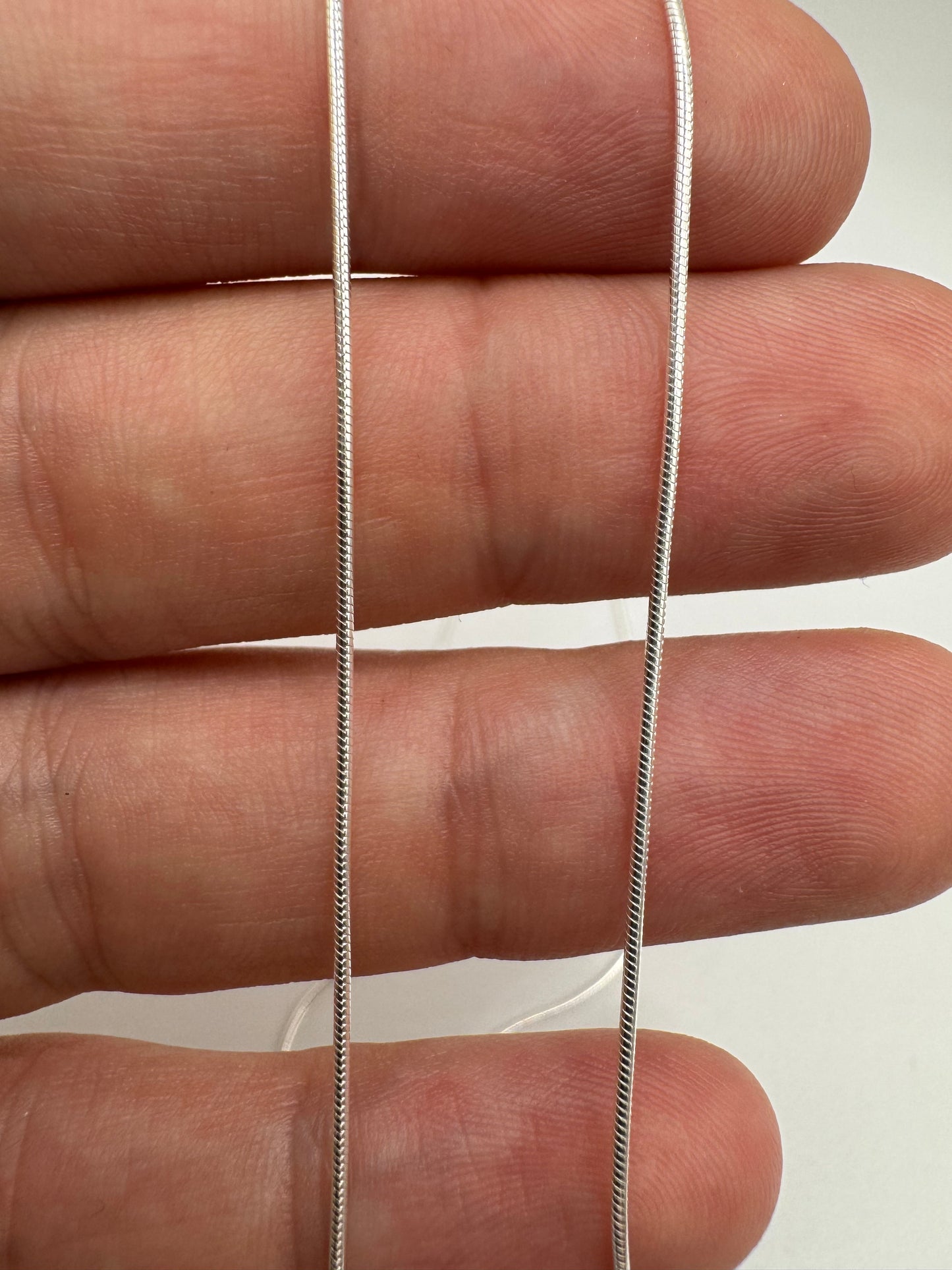 Silver snake chain 14 24”