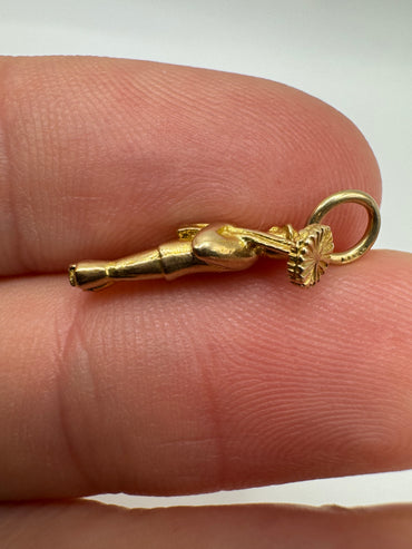 9ct gold chimney sweep charm