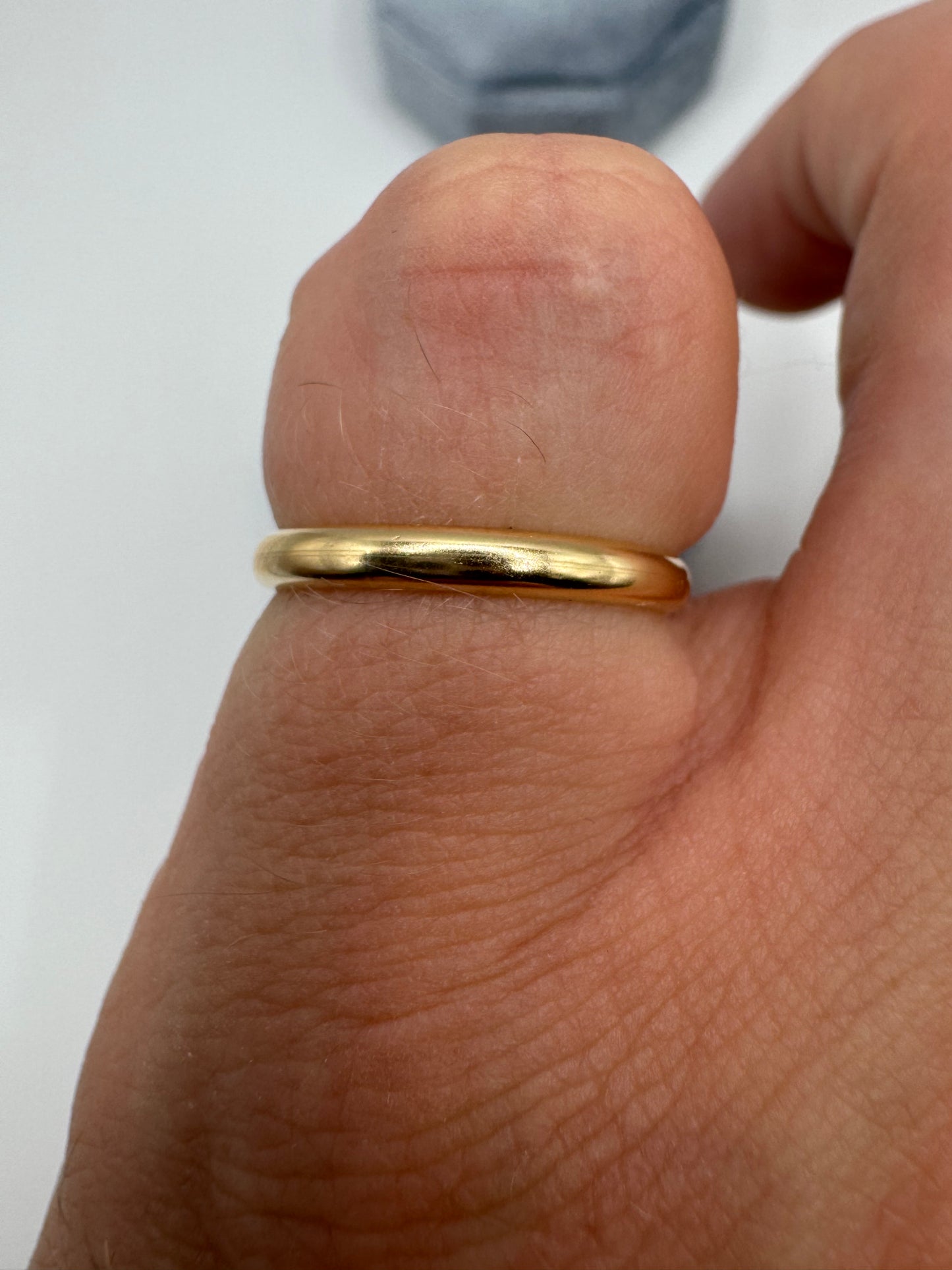 9ct gold plain band