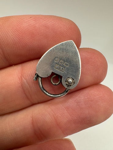 Silver padlock