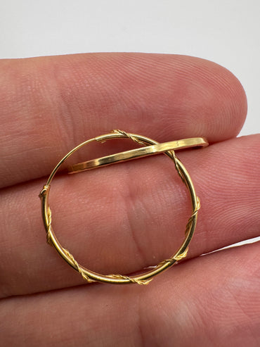 9ct gold Creole earrings