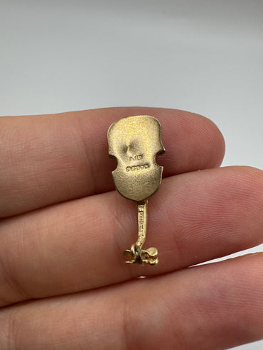 9ct gold instrument charm