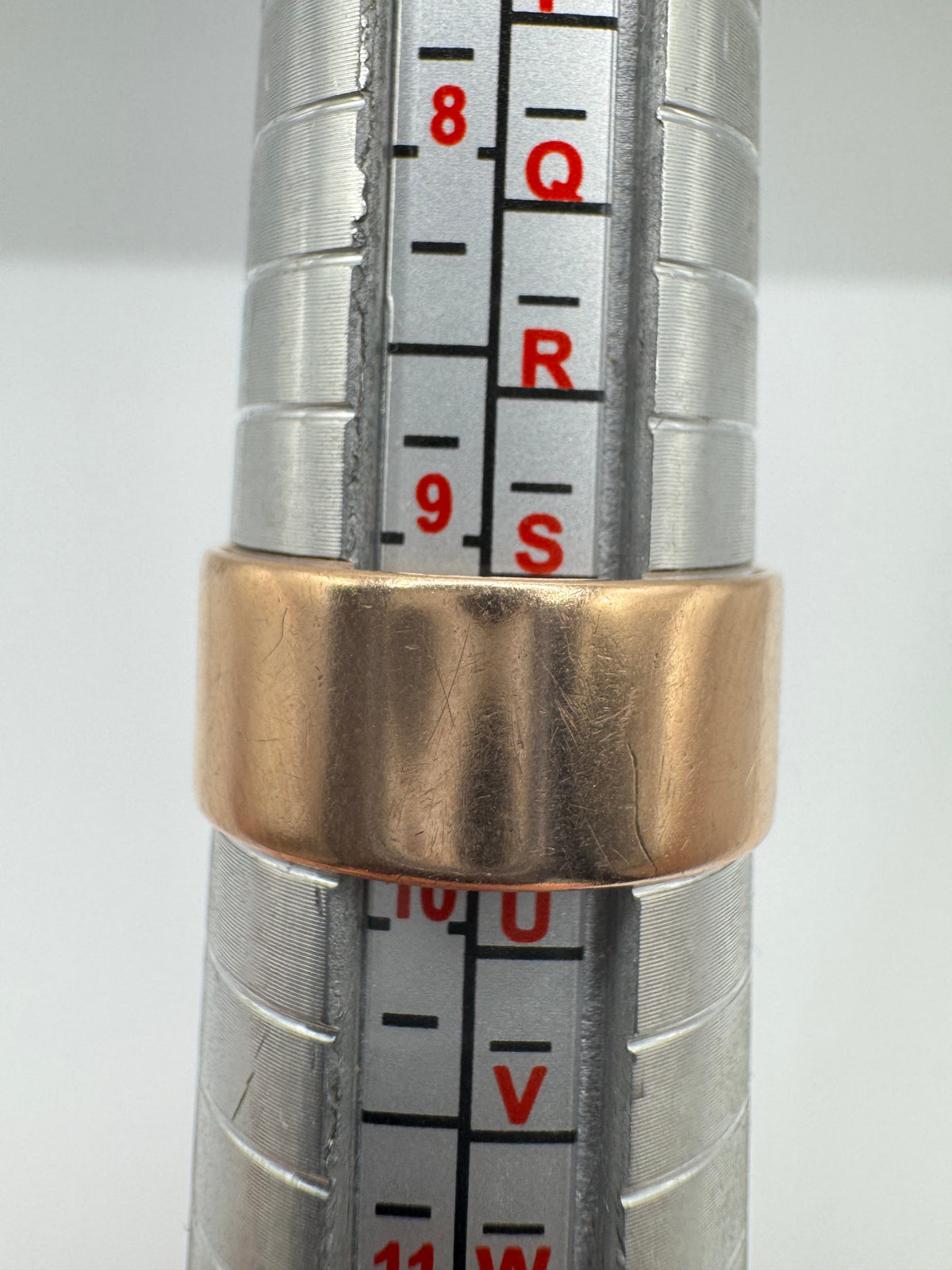 Heavy 9ct rose gold cigar band