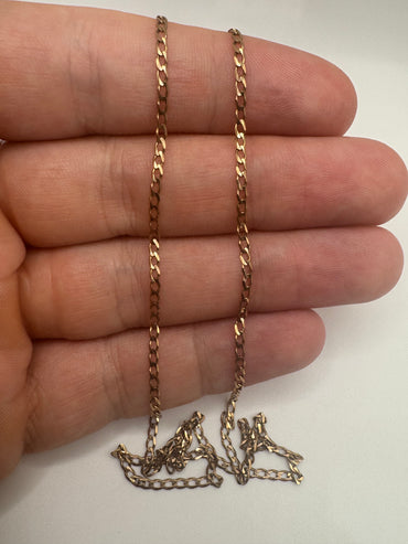 9ct gold chain 16