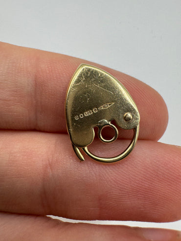 9ct gold padlock 46