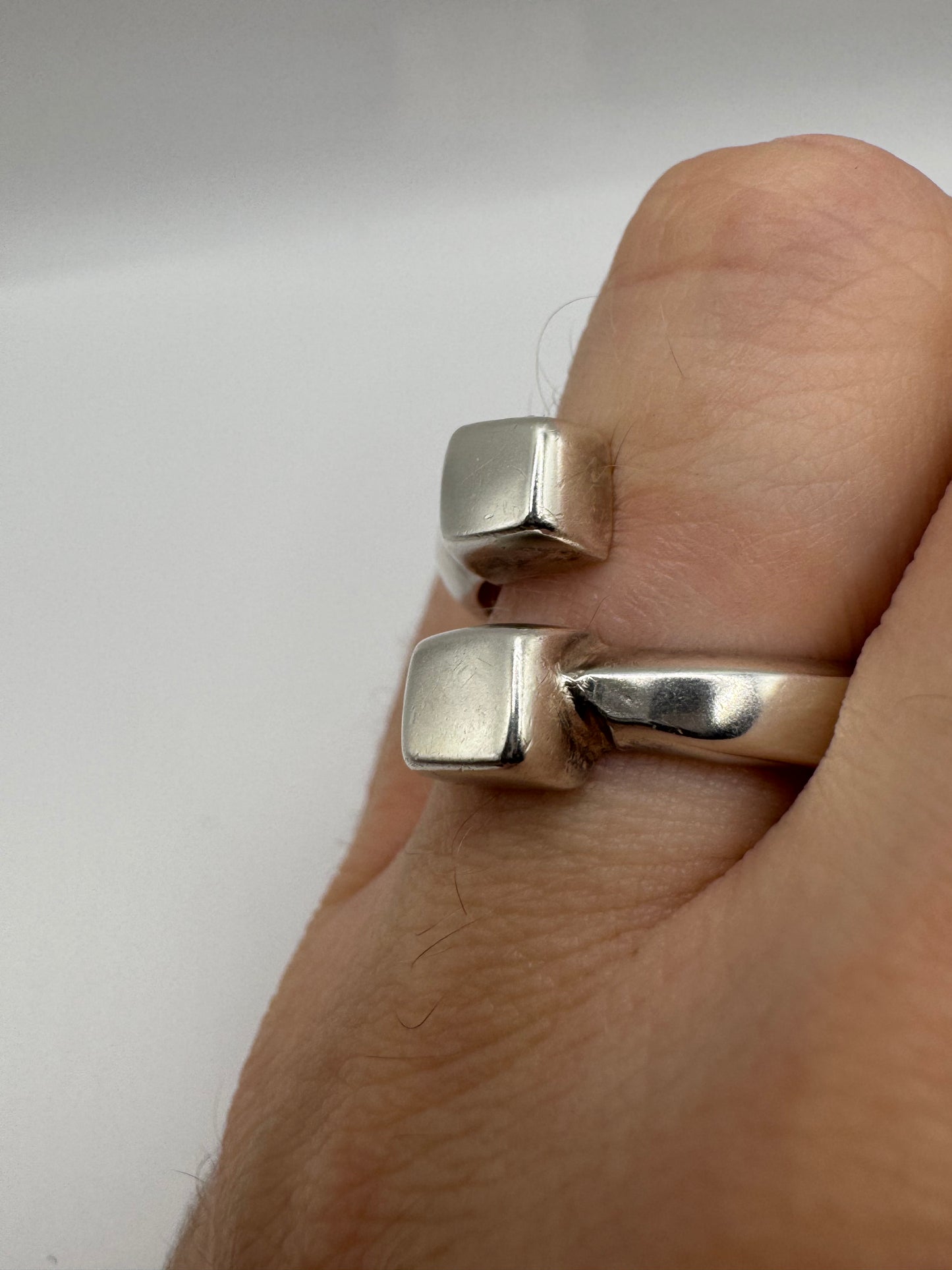 Silver torque ring