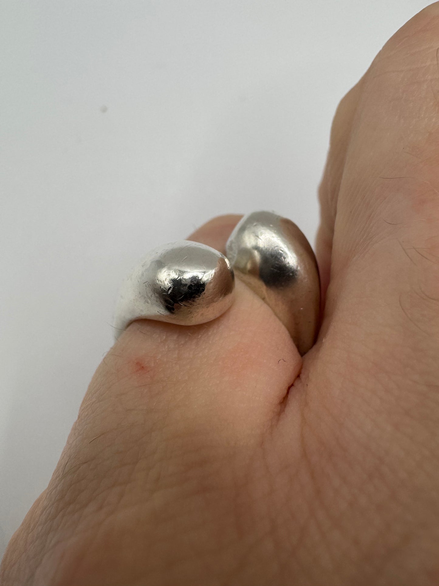 Silver torque ring
