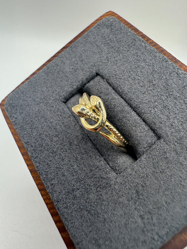 9ct gold snake ring