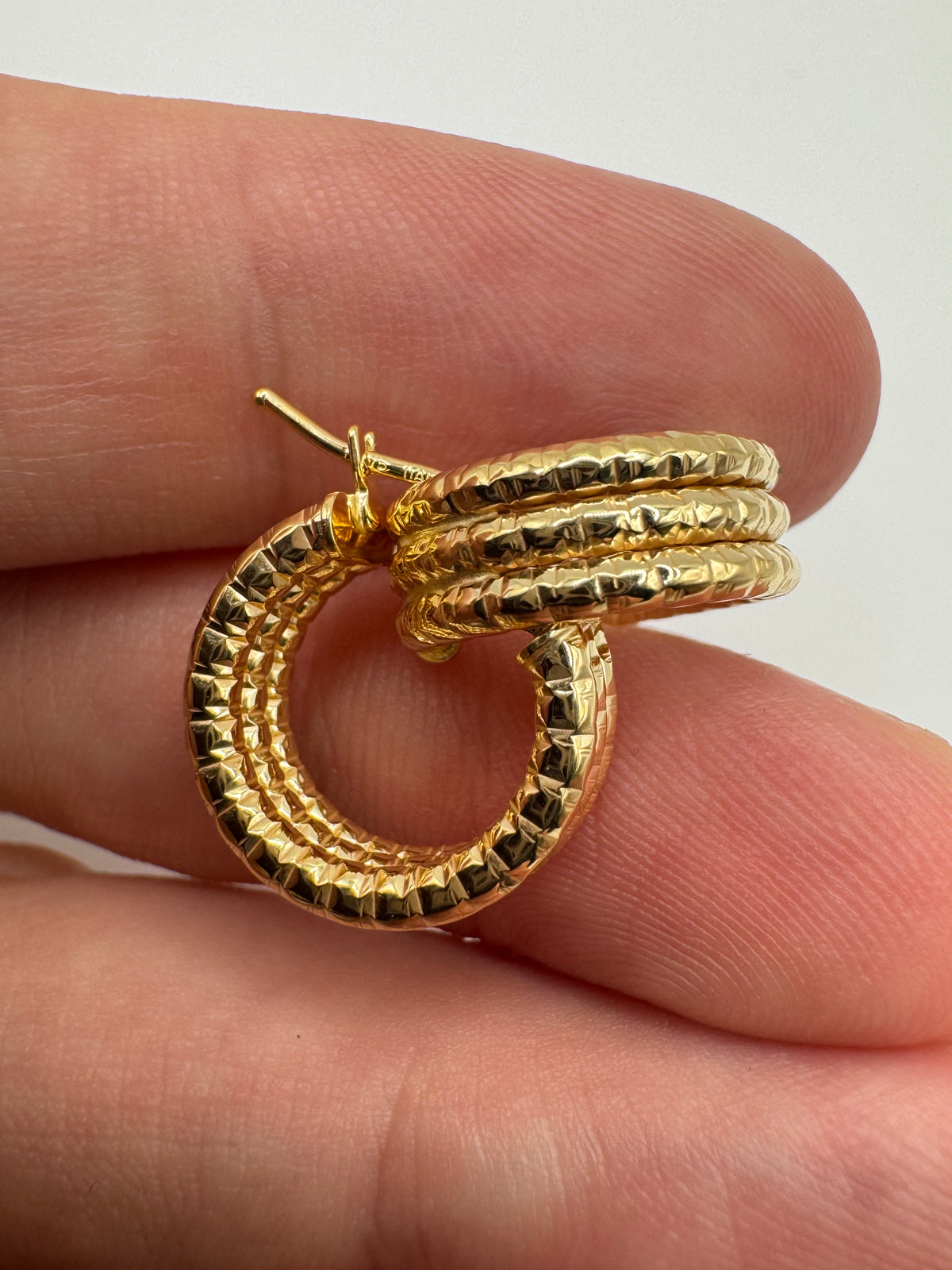9ct gold Creole earrings