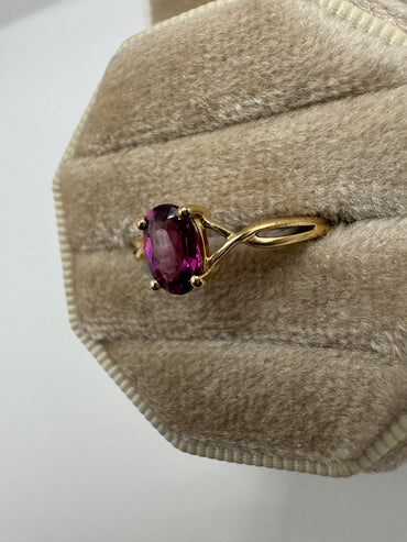 9ct gold tourmaline ring