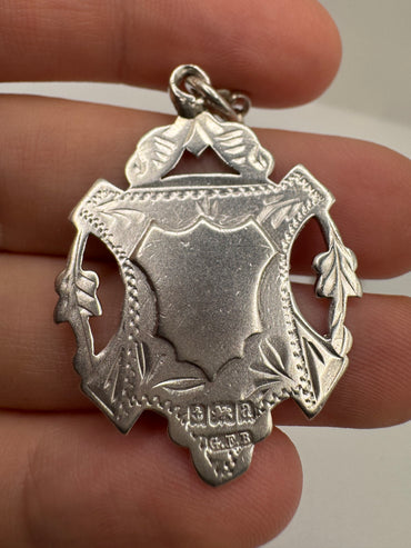 Vintage silver fob necklace