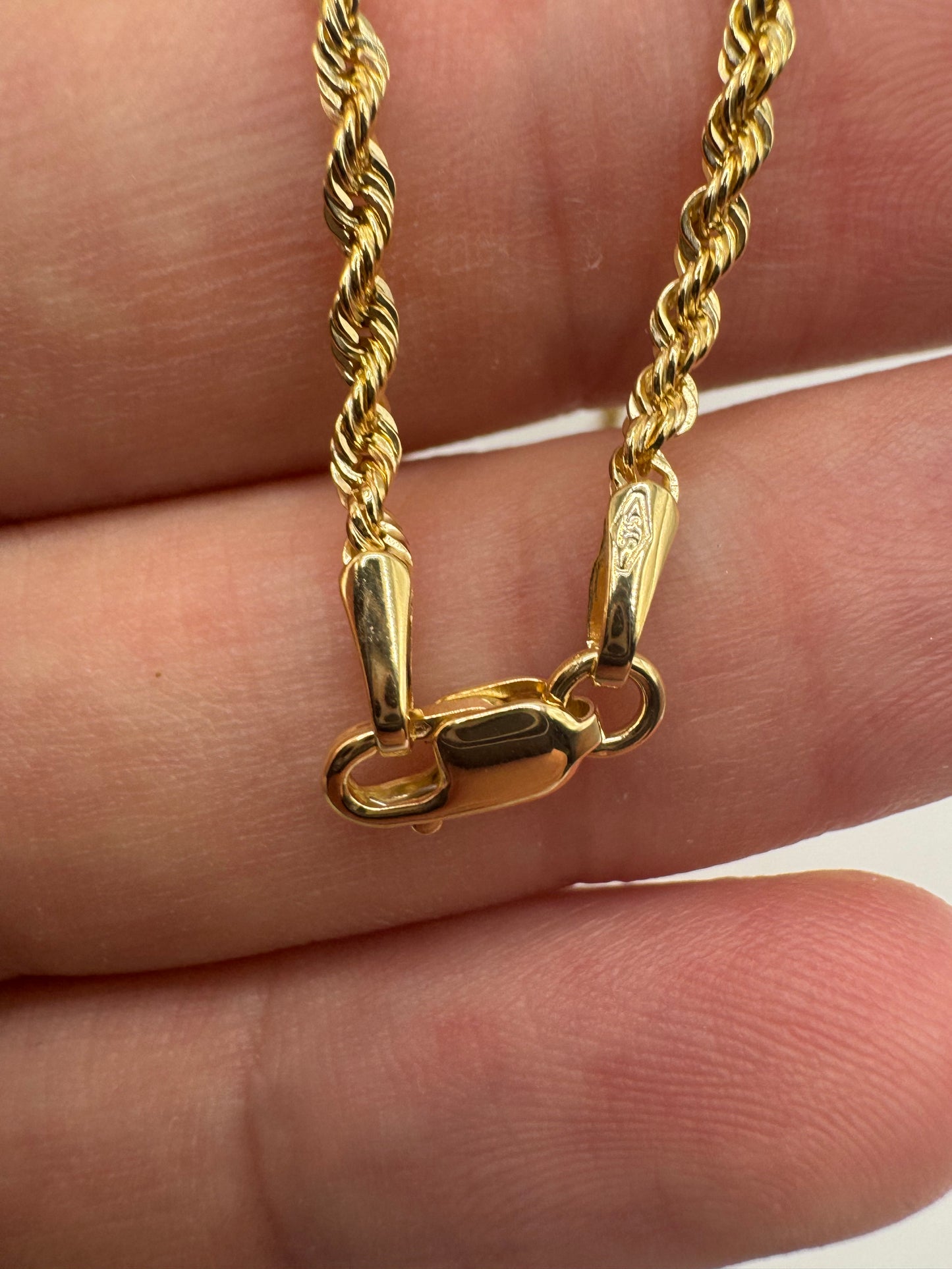 9ct gold rope chain 45