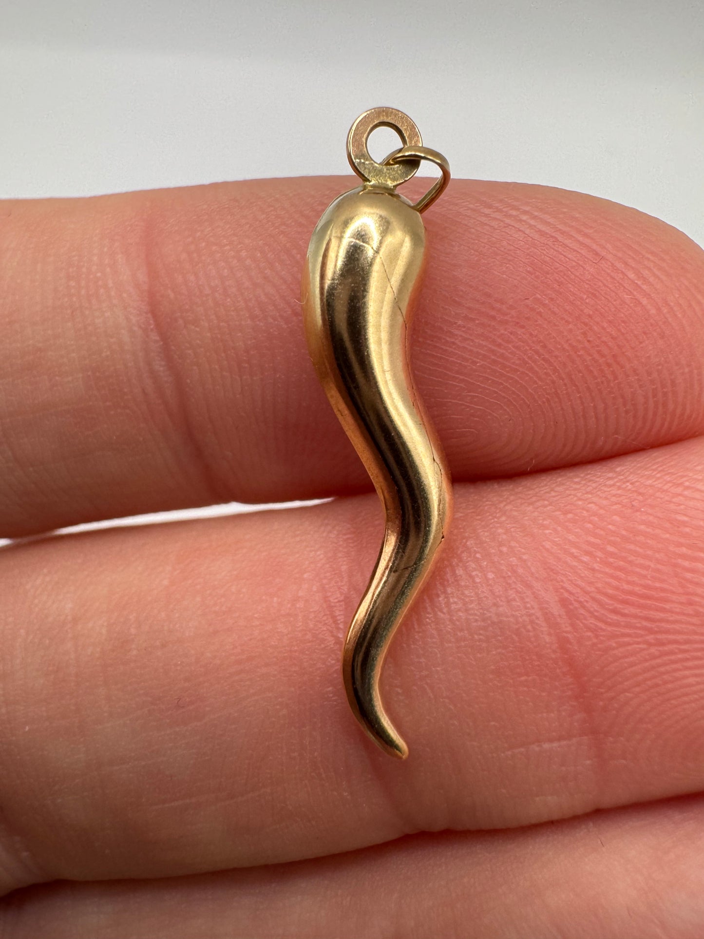 9ct gold horn of plenty charm