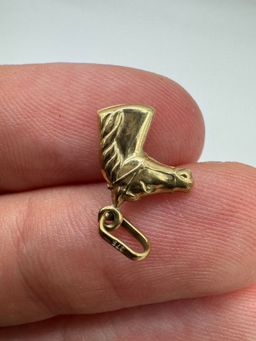 9ct gold horse charm