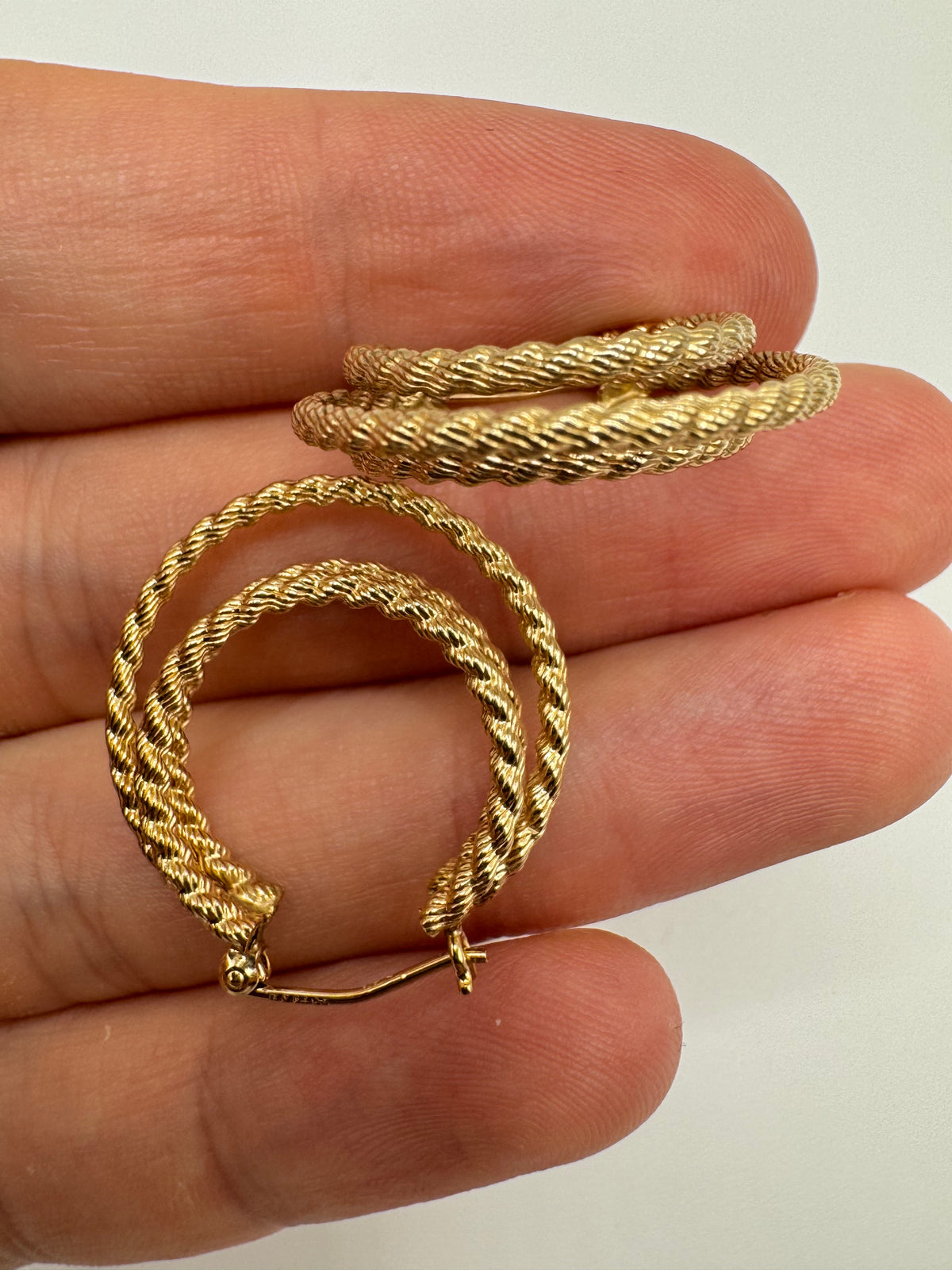 9ct gold Creole earrings