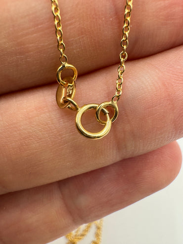 9ct gold trace chain 42 16”