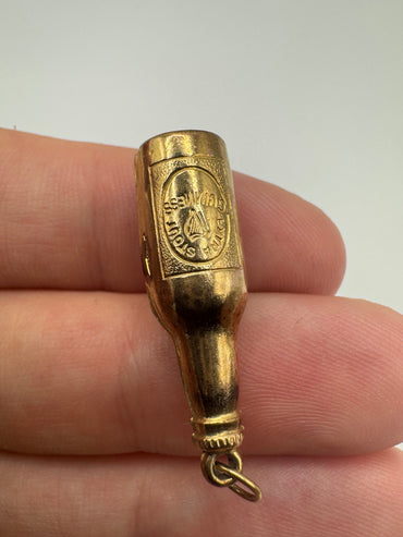 9ct gold Guinness bottle charm