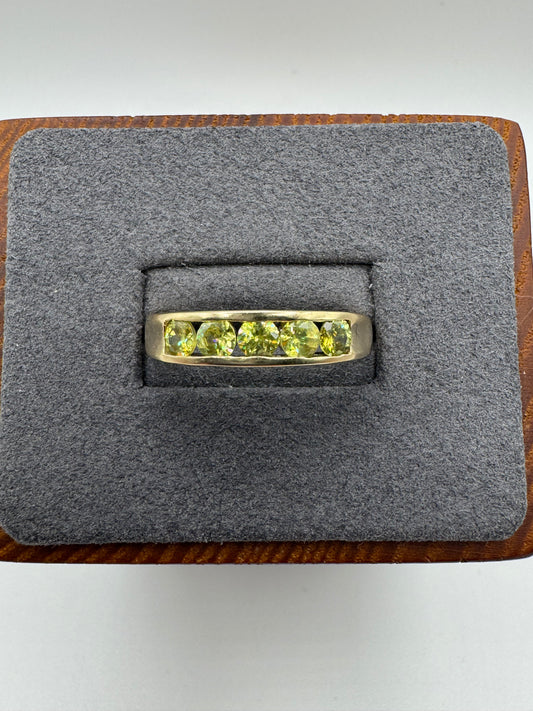 9ct gold sphene ring