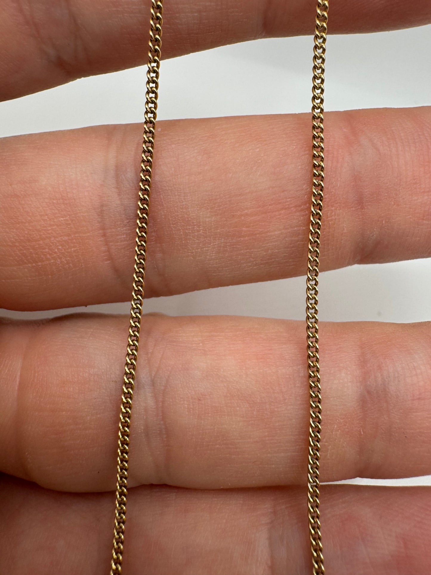 9ct gold chain 7 18.5”