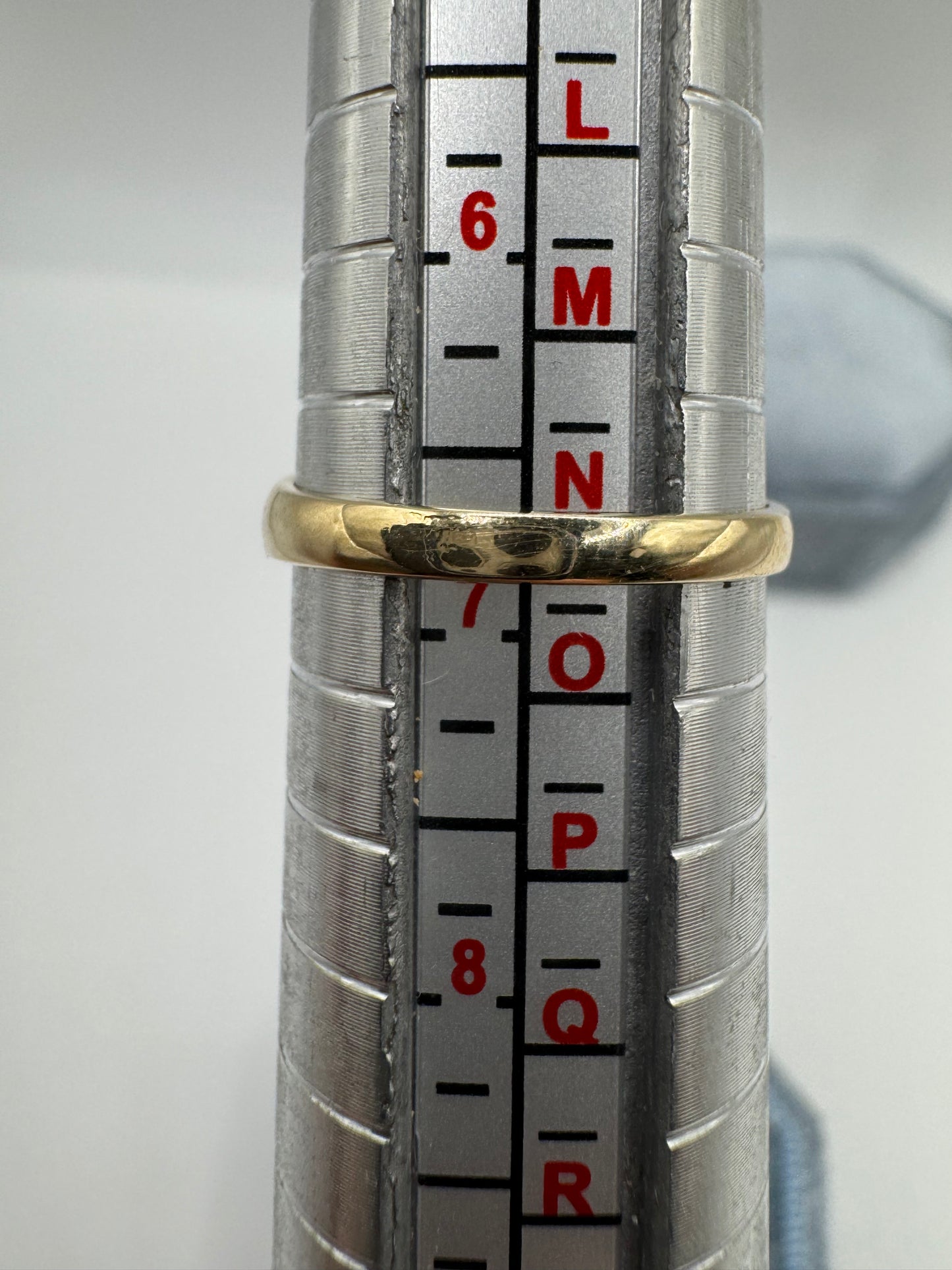 9ct gold emerald gypsy ring