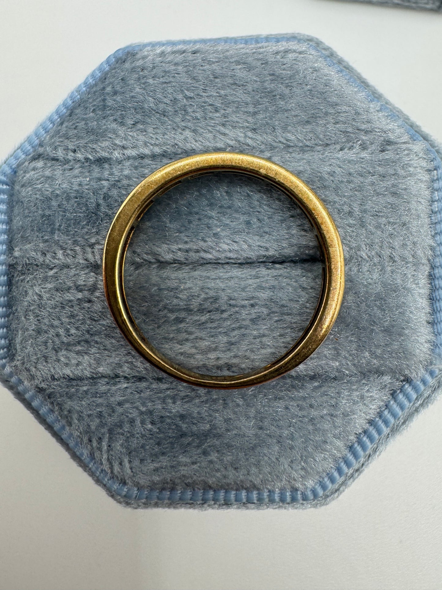 9ct gold emerald half eternity ring