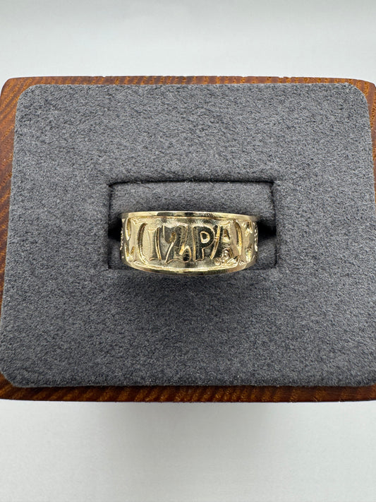 9ct gold mizpah ring