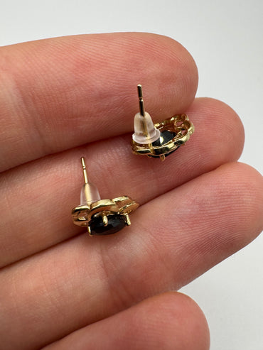 9ct gold sapphire earrings