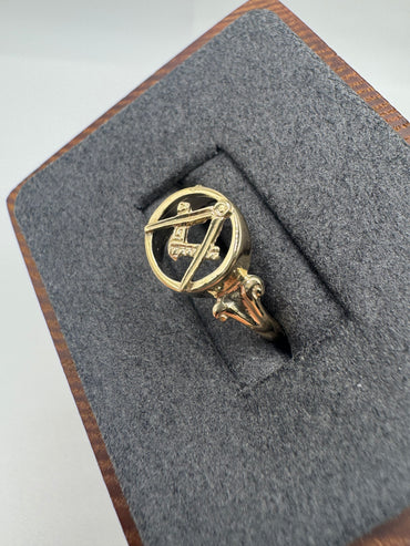 9ct gold Masonic ring