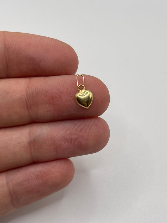 9ct gold heart charm