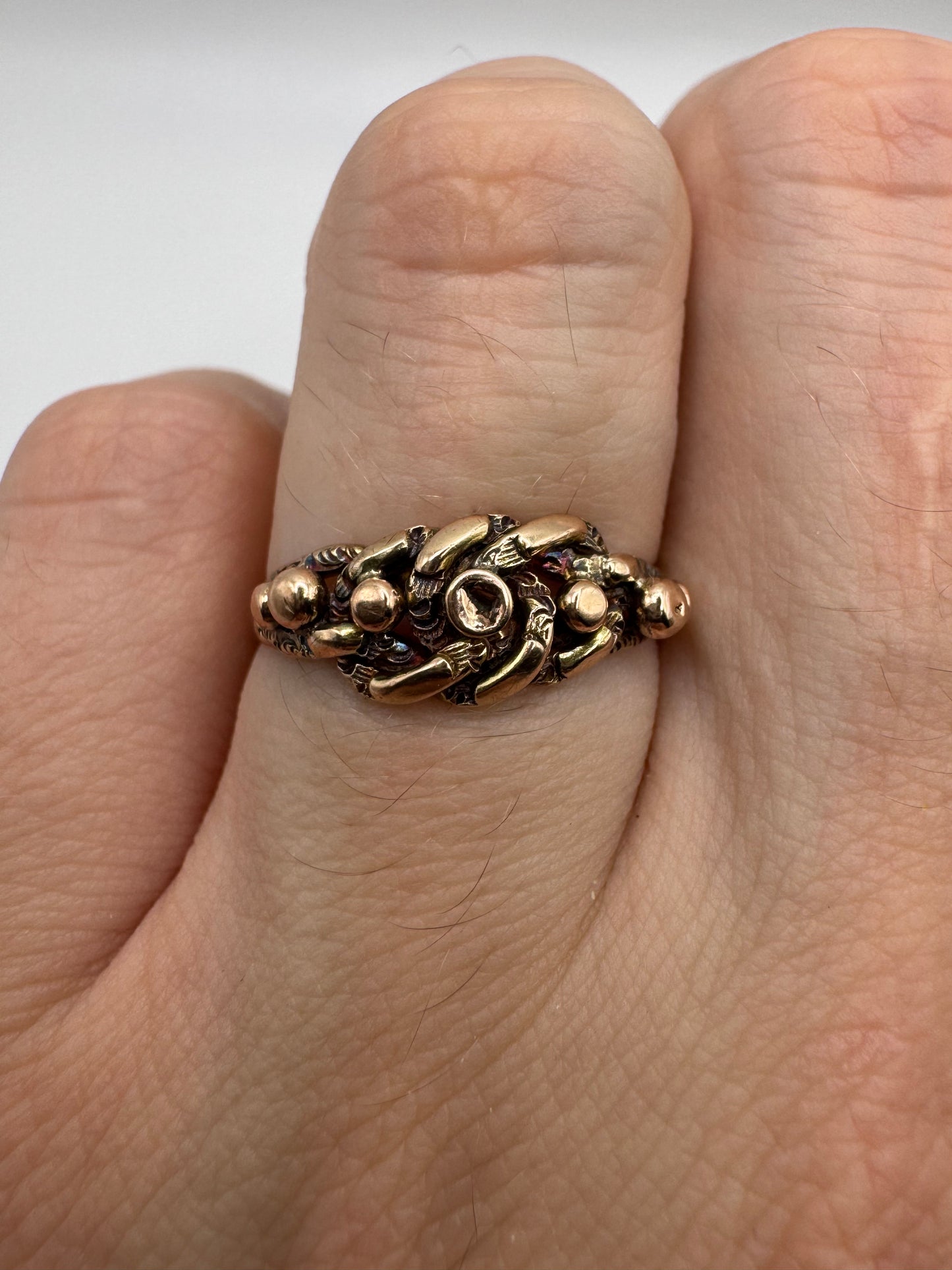 9ct gold keepers ring