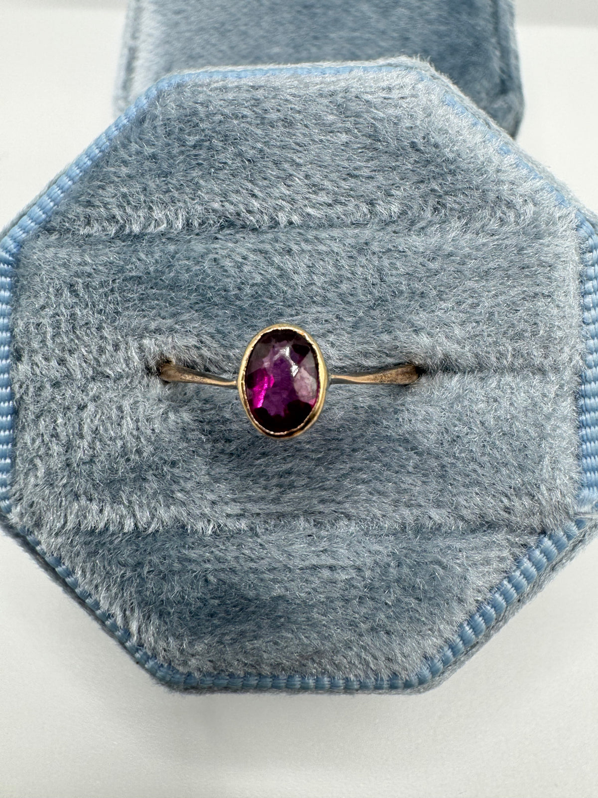 9ct rose gold tourmaline ring