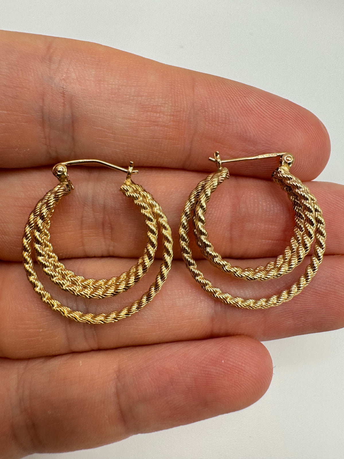 9ct gold Creole earrings