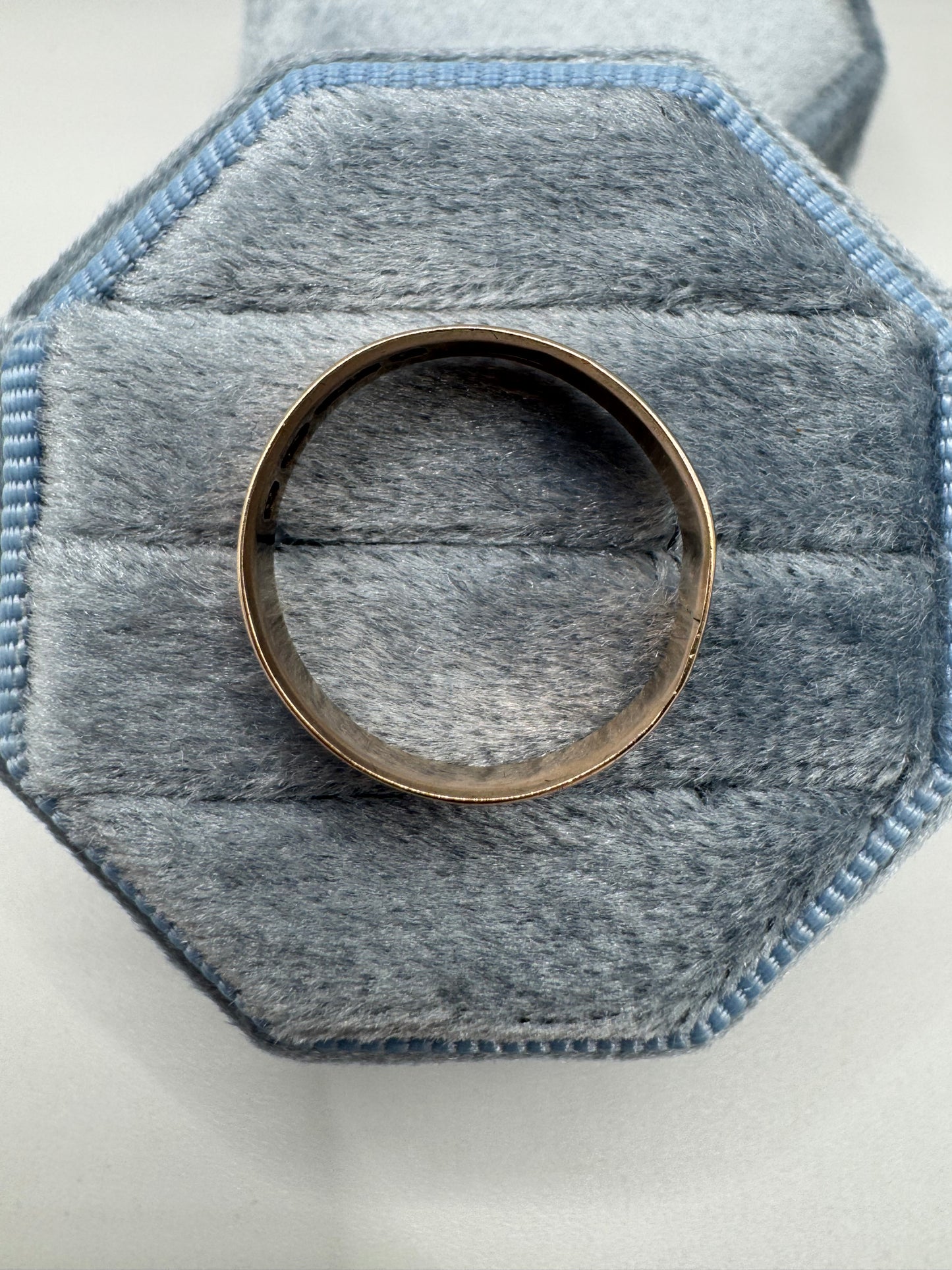 9ct rose gold band