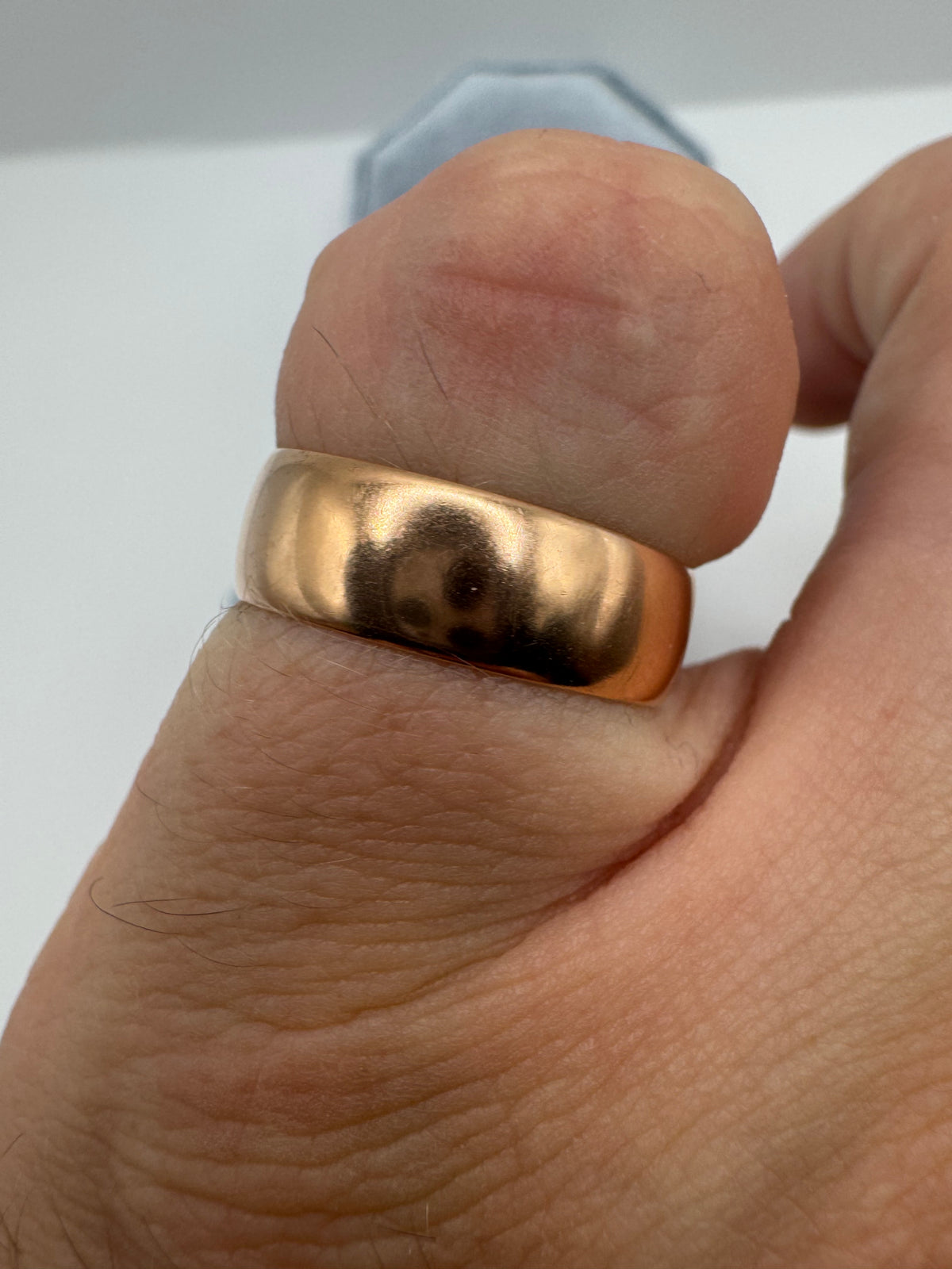 9ct rose gold band
