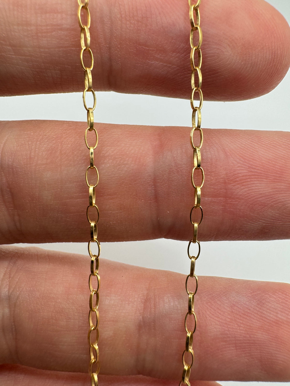 9ct gold belcher chain 35 18”
