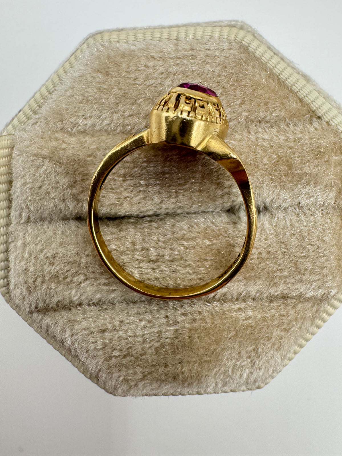 9ct gold tourmaline and diamond ring