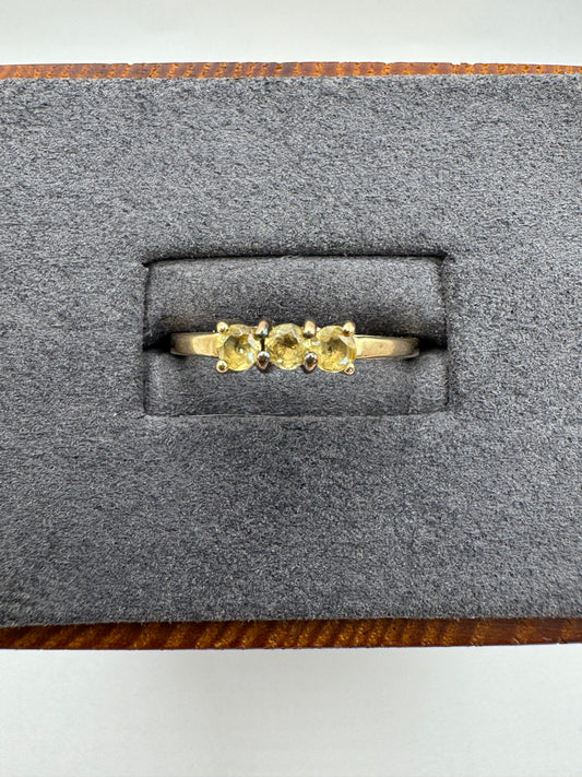 9ct gold citrine ring