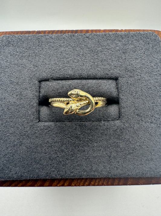 9ct gold snake ring