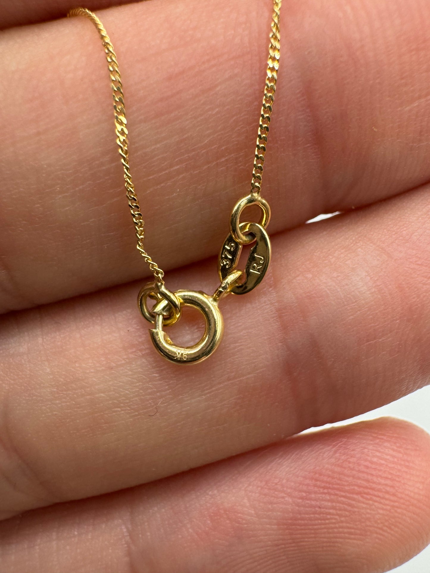 9ct gold curb chain 46 20”