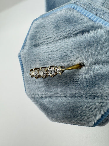 Antique 18ct gold diamond ring