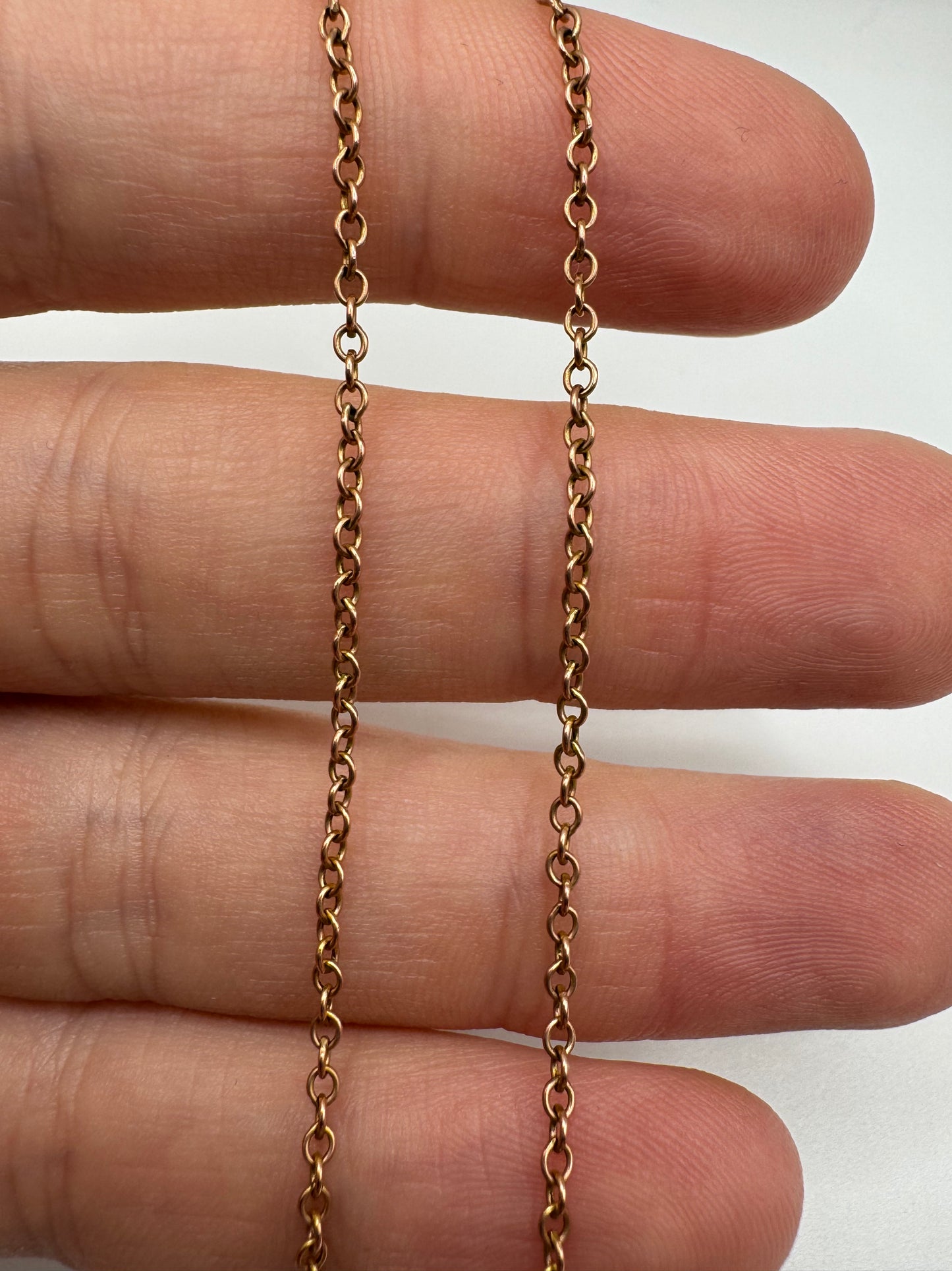 Antique 9ct rose gold chain 4