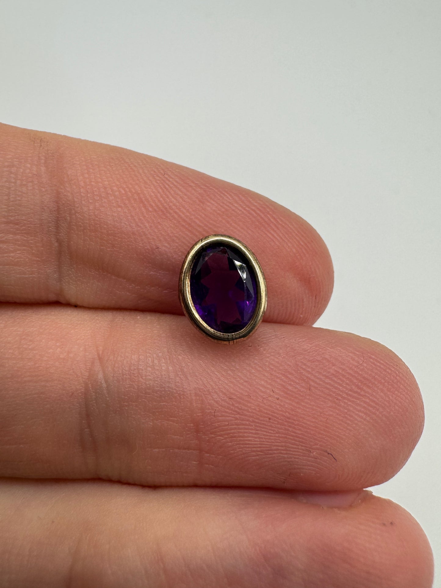9ct gold amethyst pendant