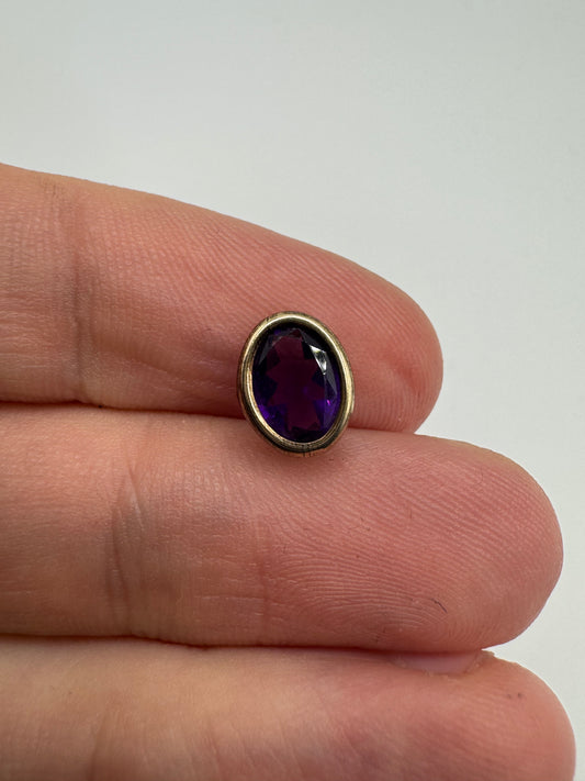 9ct gold amethyst pendant