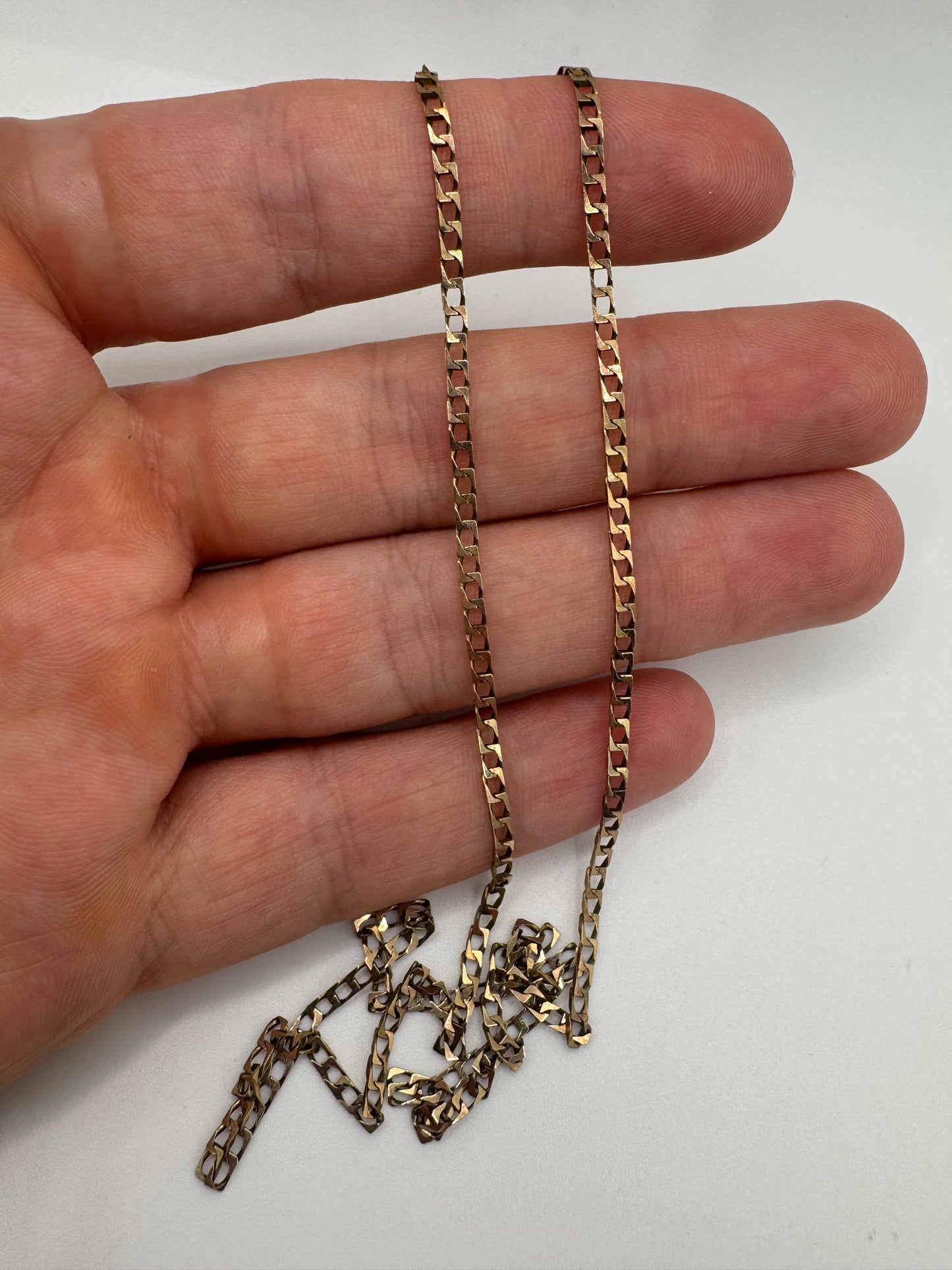 9ct gold curb chain 20