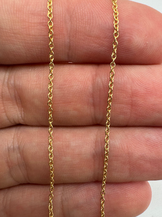 9ct gold trace chain 54 20”