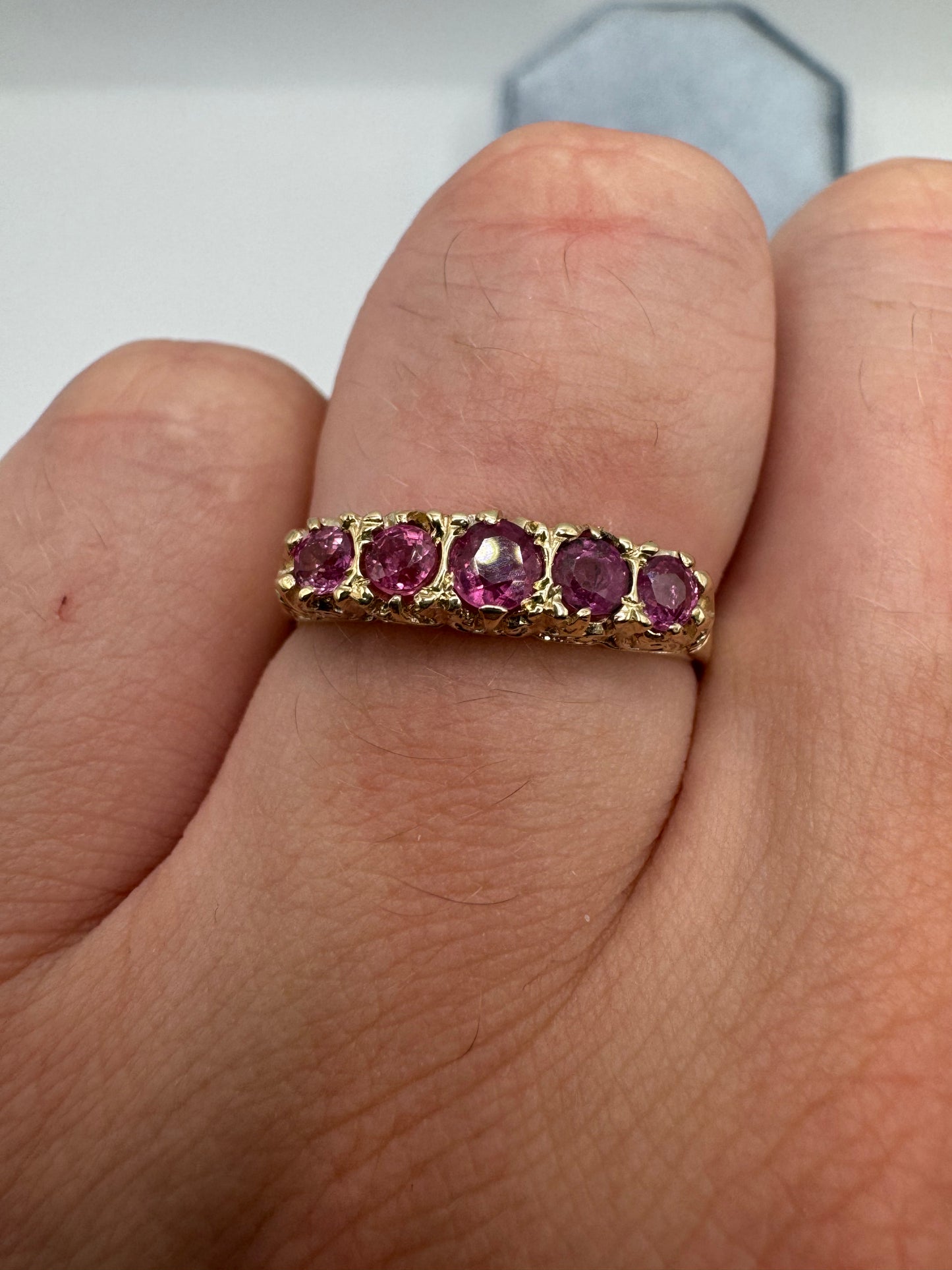 9ct gold ruby ring