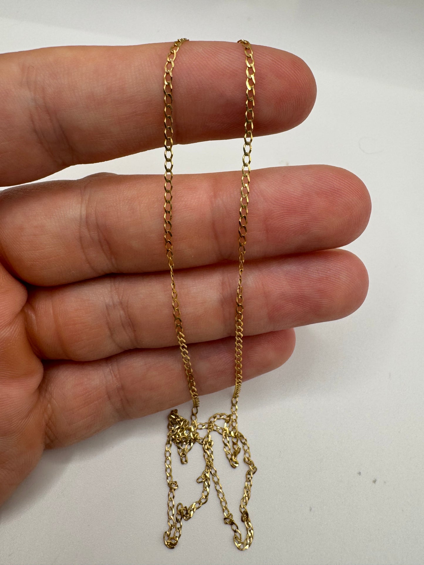9ct gold chain 80 18”